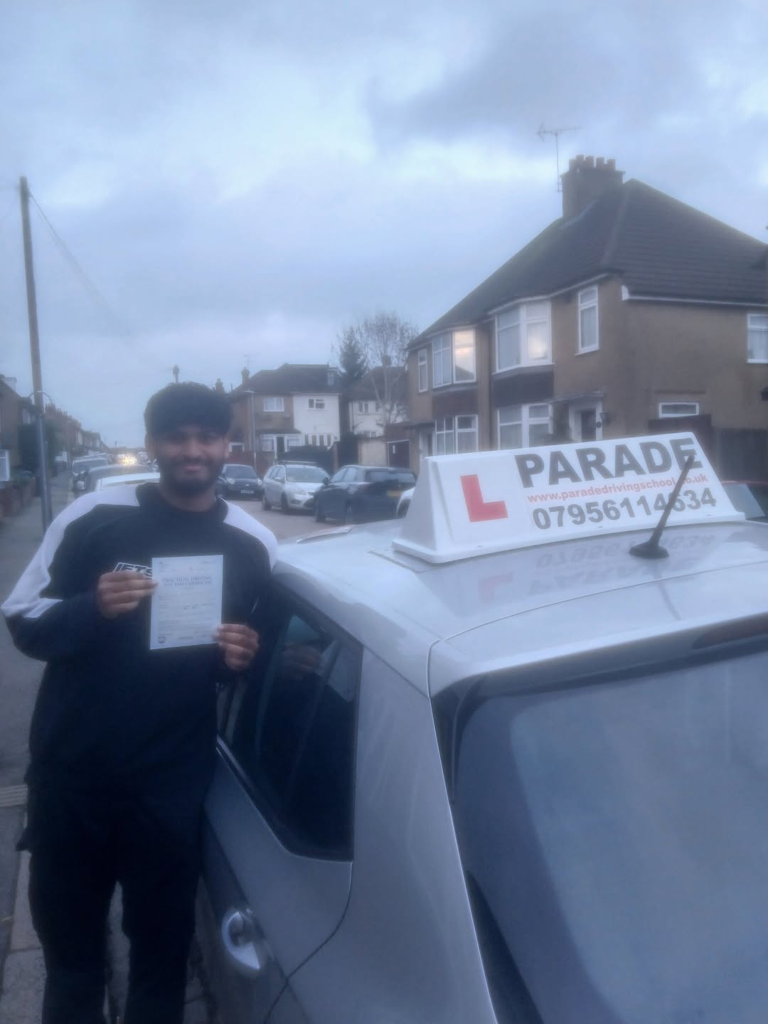 Lavan Gopalakrishnan from Watford passed his practical driving test with Parade School opf Motoring